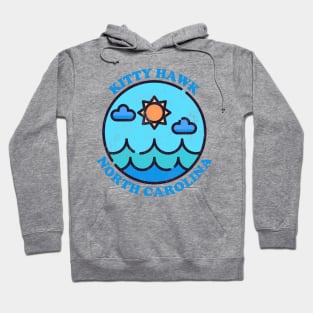 Kitty Hawk, NC Summertime Vacationing Ocean Skyline Hoodie